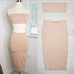 Naked wardrobe nude set size medium